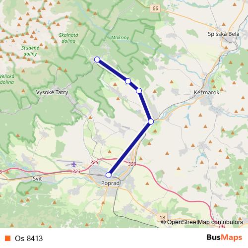 Os 8413 rail Line Map