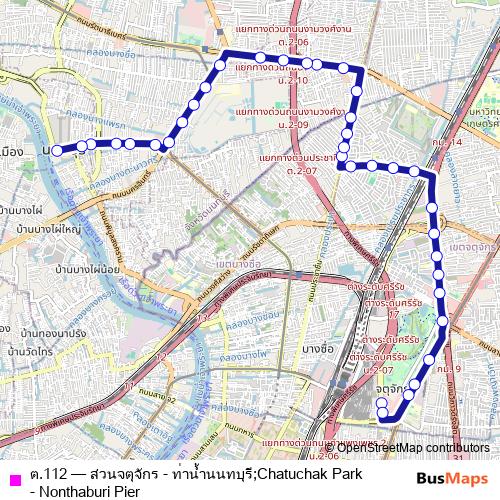ต.112 bus Line Map
