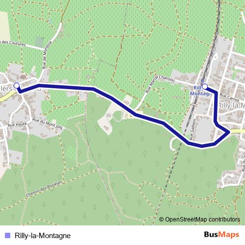Rilly-la-Montagne bus Line Map
