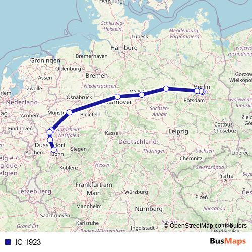 IC 1923 rail Line Map