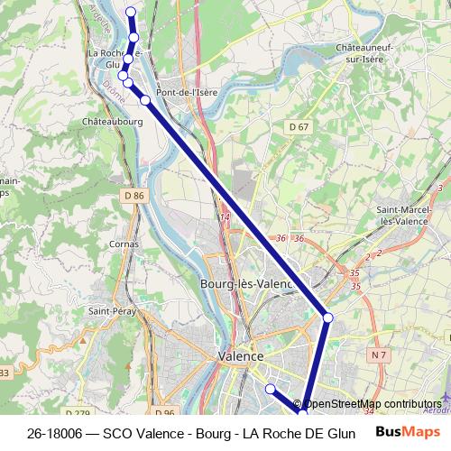 26-18006 bus Line Map