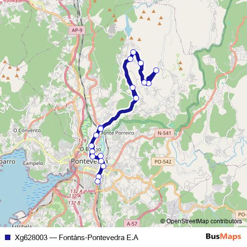 Xg628003 bus Line Map