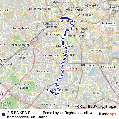 215-BA KBS-Bcmc bus Line Map