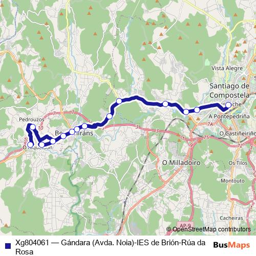 Xg804061 bus Line Map