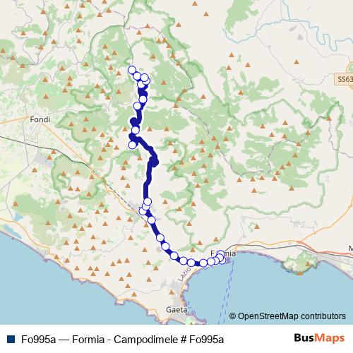 Fo995a bus Line Map