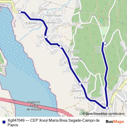 Xg847049 bus Line Map