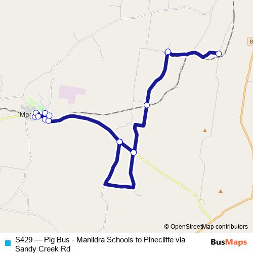 S429 bus Line Map