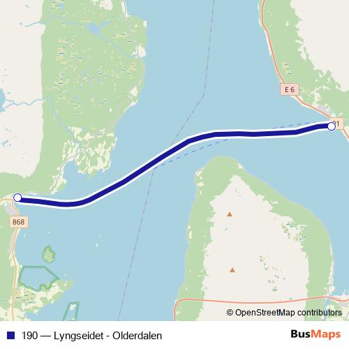 190 ferry Line Map