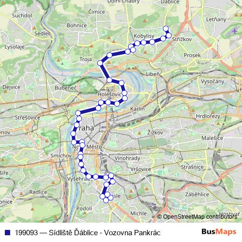 199093 tram Line Map
