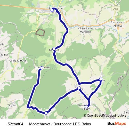 52esaf04 bus Line Map