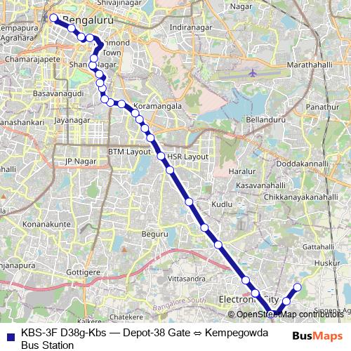 KBS-3F D38g-Kbs bus Line Map