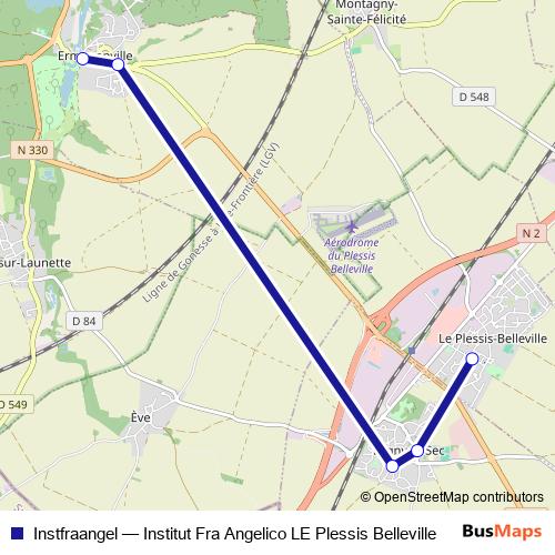Instfraangel bus Line Map