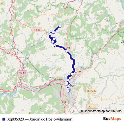 Xg605020 bus Line Map