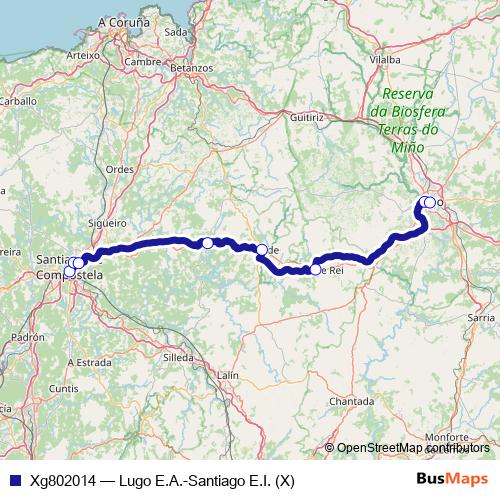Xg802014 bus Line Map