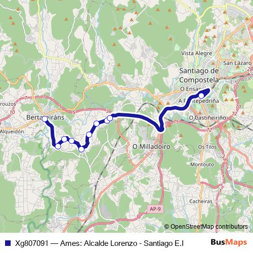 Xg807091 bus Line Map