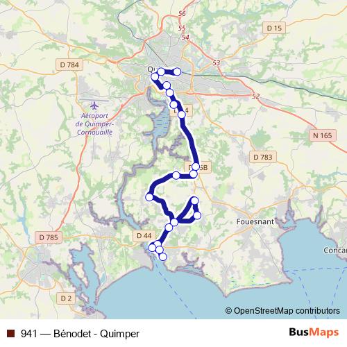 941 bus Line Map