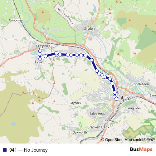941 bus Line Map
