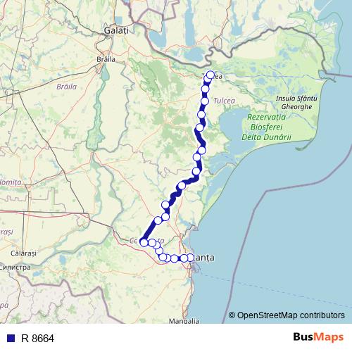 R 8664 rail Line Map