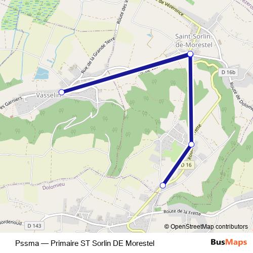 Pssma bus Line Map