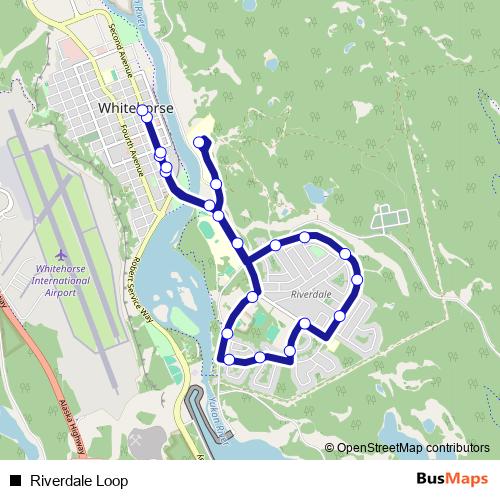 Riverdale Loop bus Line Map