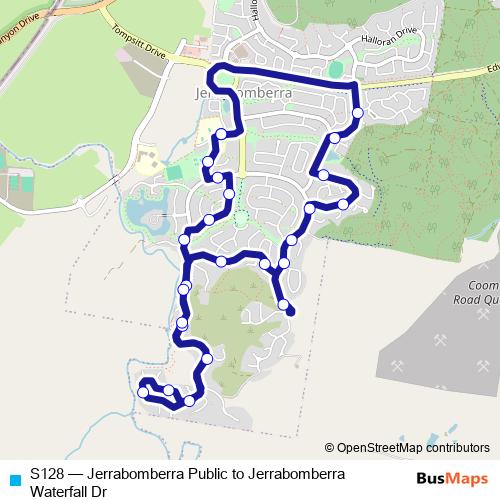 S128 bus Line Map