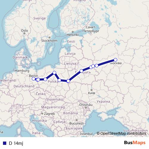 D 14mj rail Line Map