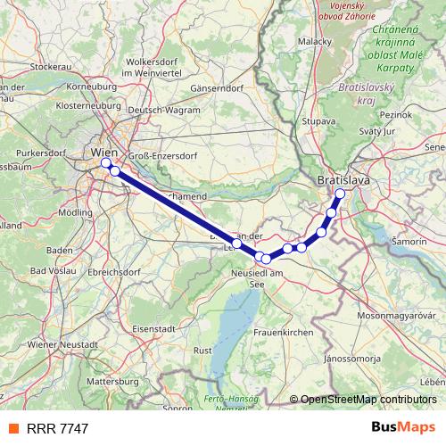 RRR 7747 rail Line Map
