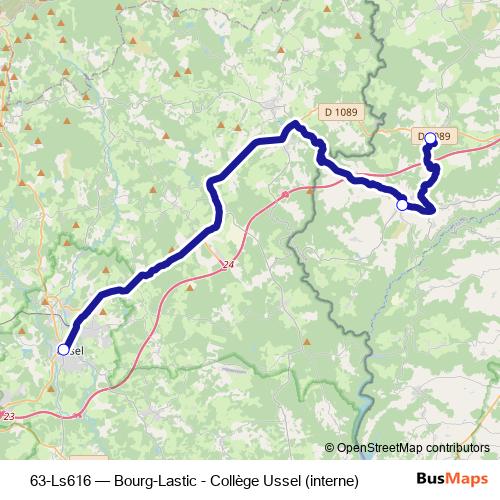 63-Ls616 bus Line Map