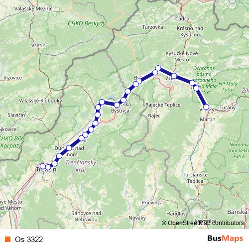 Os 3322 rail Line Map
