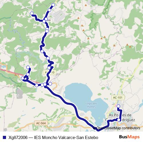 Xg872006 bus Line Map