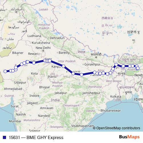 15631 rail Line Map