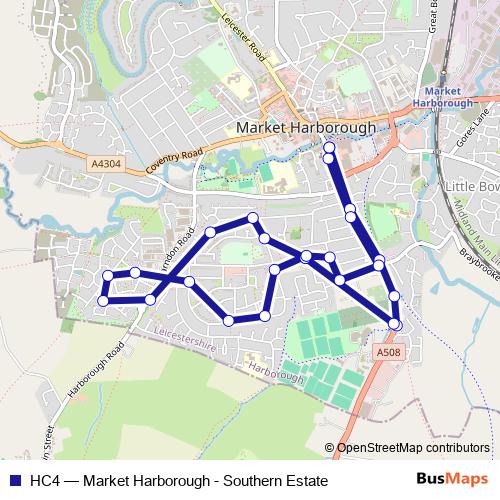 HC4 bus Line Map