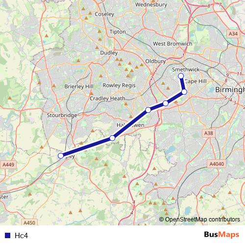 Hc4 bus Line Map
