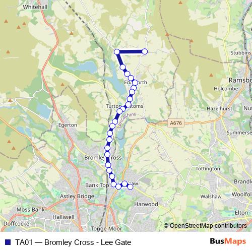 TA01 bus Line Map