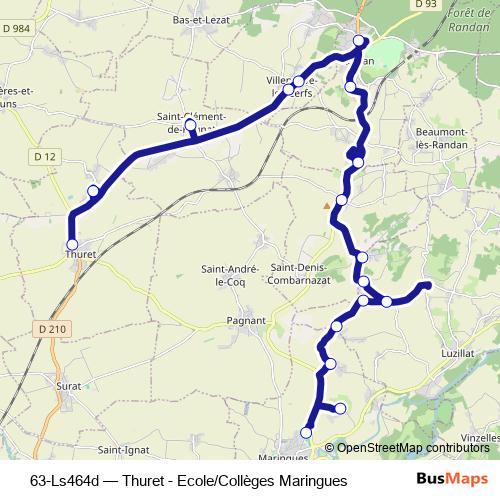 63-Ls464d bus Line Map