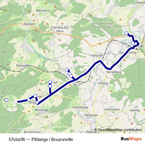 57sbz06 bus Line Map