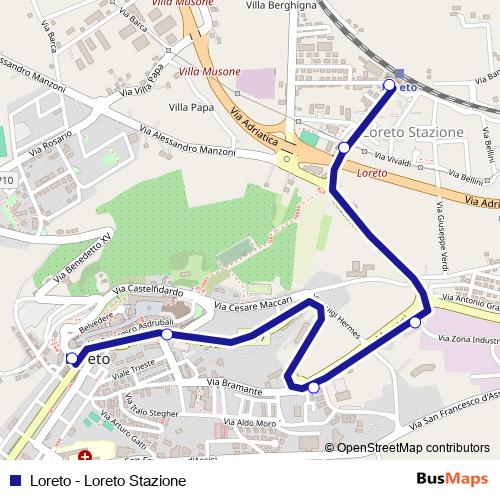 Loreto - Loreto Stazione bus Line Map