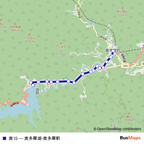 奥15 bus Line Map