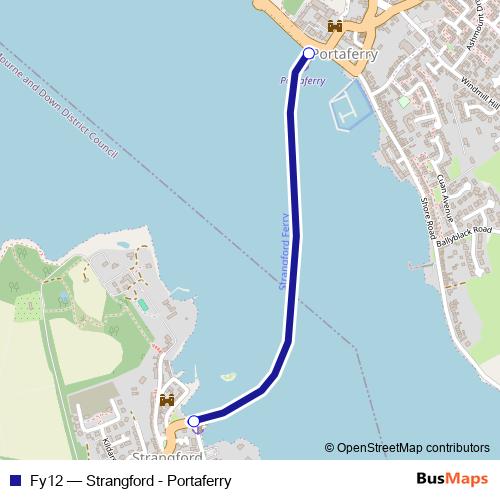Fy12 ferry Line Map