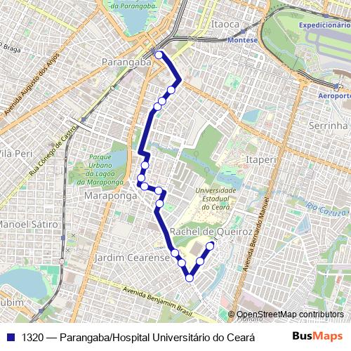 1320 bus Line Map