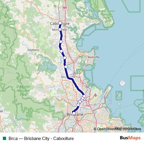 Brca rail Line Map