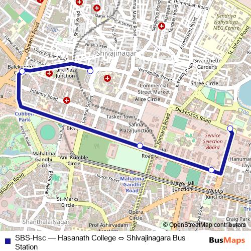SBS-Hsc bus Line Map