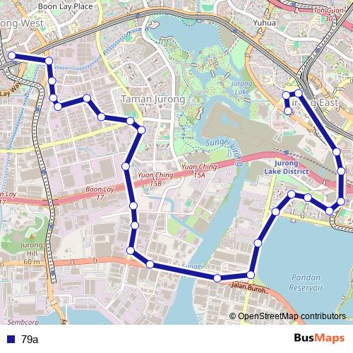 79a bus Line Map