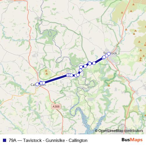 79A bus Line Map
