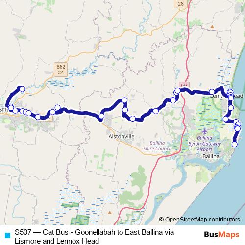S507 bus Line Map