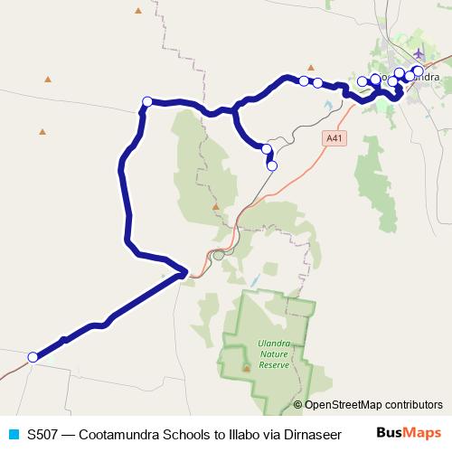 S507 bus Line Map