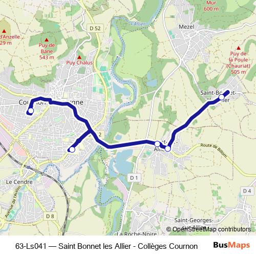 63-Ls041 bus Line Map