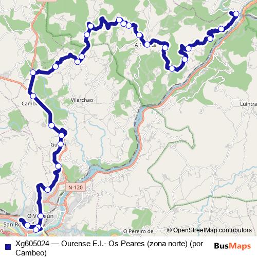 Xg605024 bus Line Map