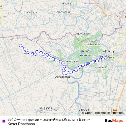 8342 bus Line Map