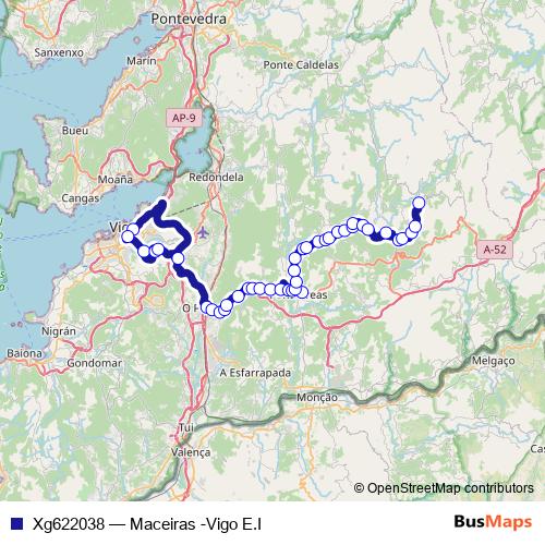 Xg622038 bus Line Map